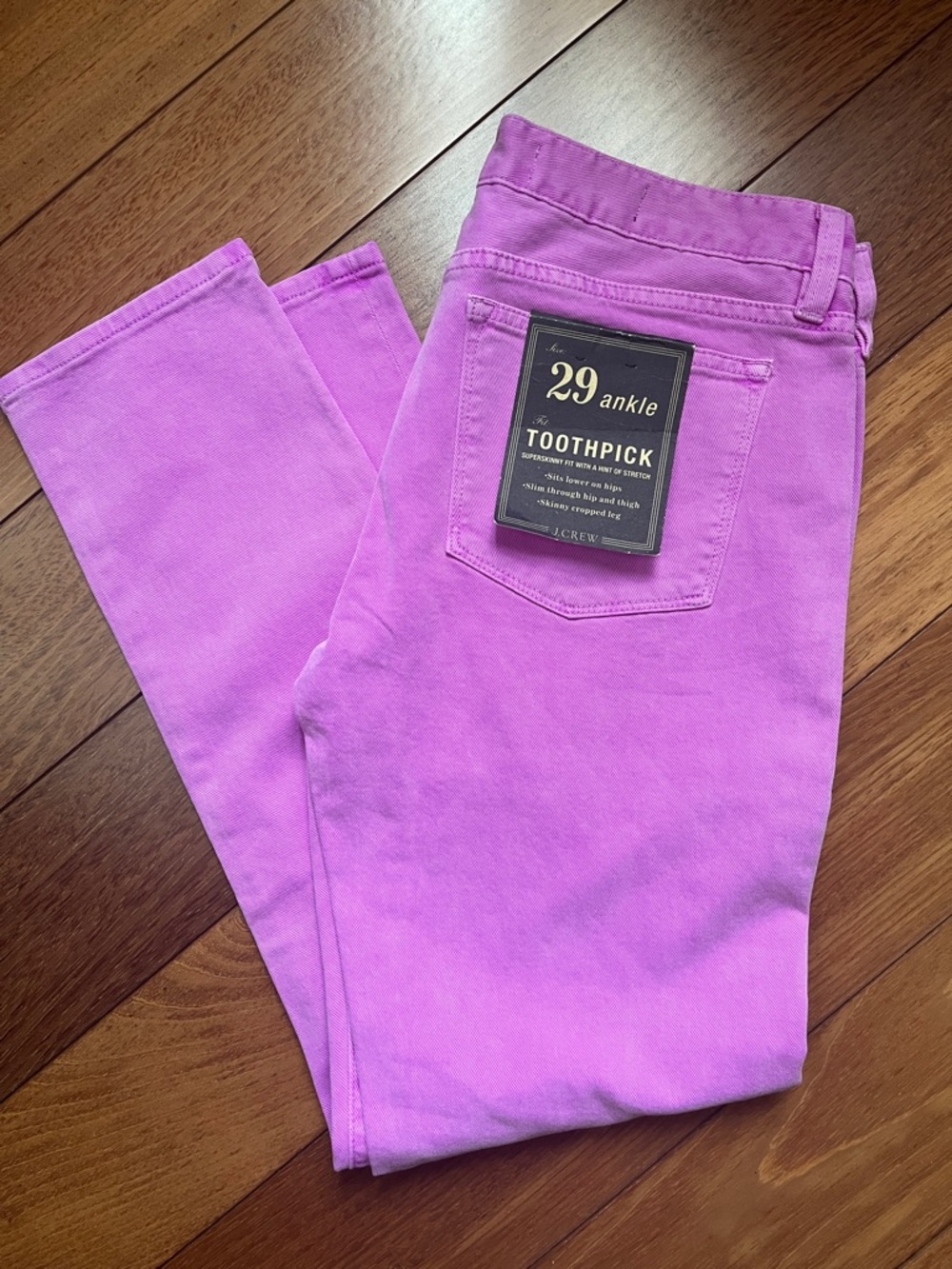 NWT J. Crew Neon Toothpick Jeans